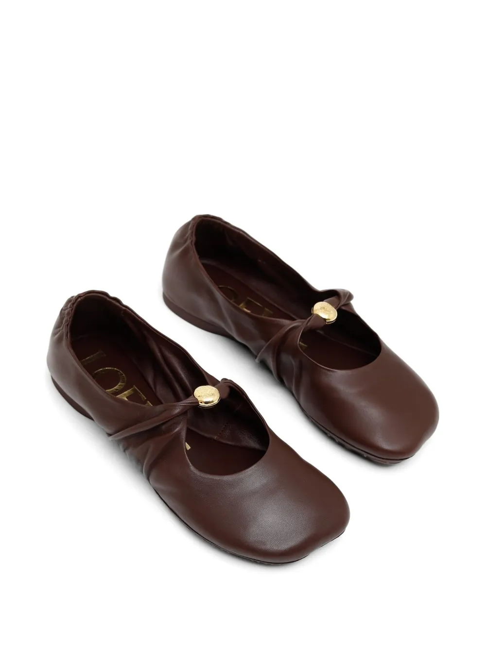 LOEWE Anagram ballet flats Bruin