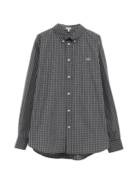 LOEWE Anagram-embroidered checked shirt