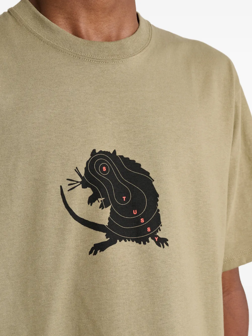 Stüssy T-shirt met grafische print Groen
