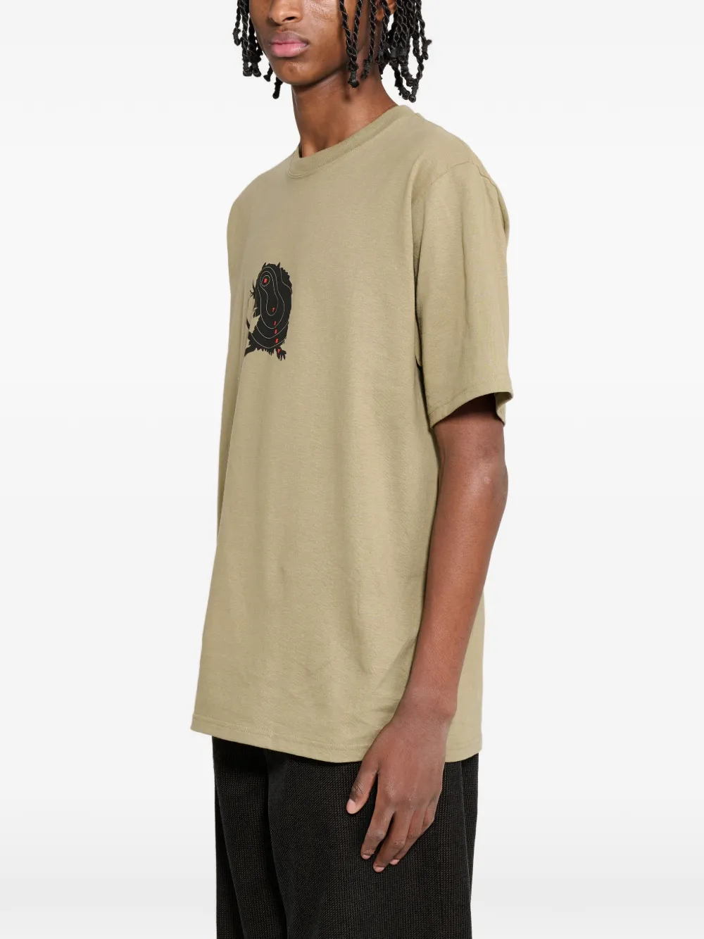 Stüssy T-shirt met grafische print Groen