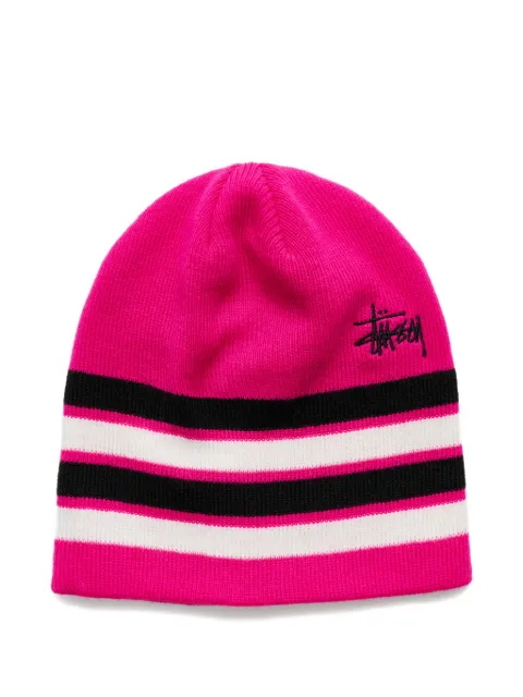 Stüssy striped skullcap beanie hat
