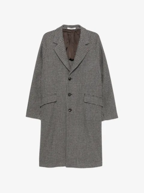 Tagliatore Sanford houndstooth-pattern single-breasted coat