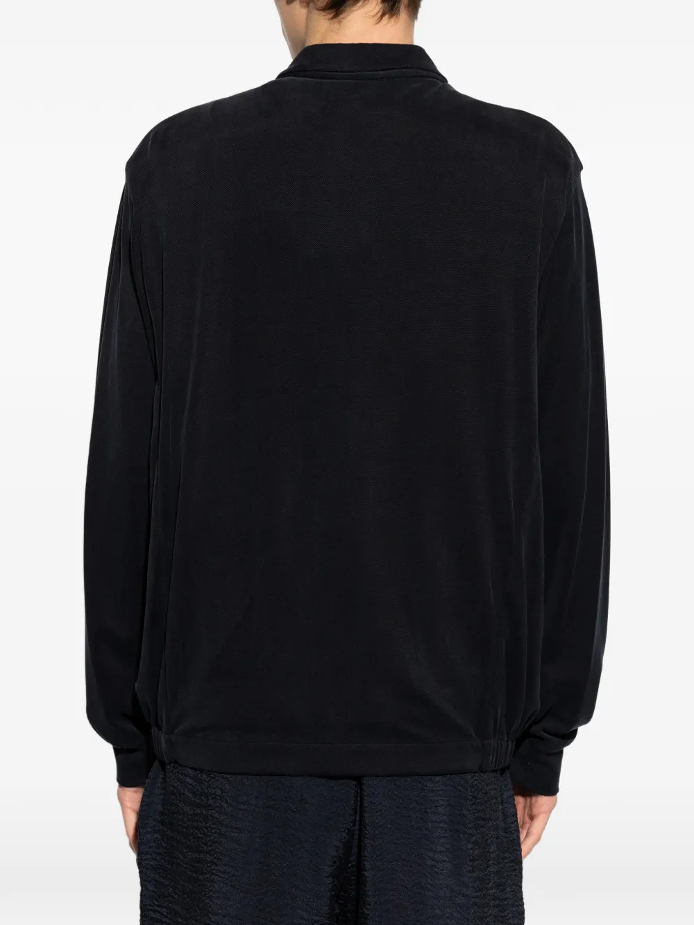 Giorgio Armani Jack met rits en kraag Zwart