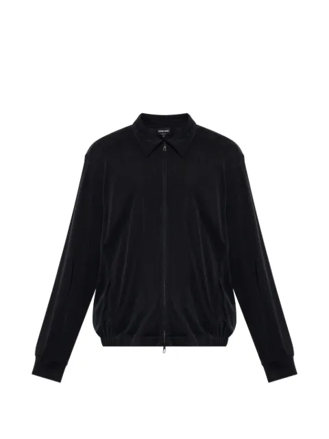 Giorgio Armani zip-up collared jacket