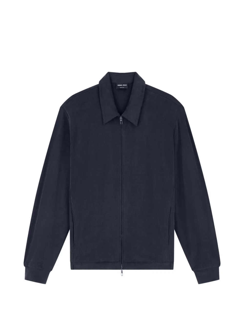 Giorgio Armani Jack met rits en kraag Zwart