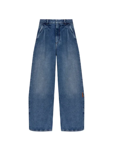 Off-White pleated wide-leg jeans