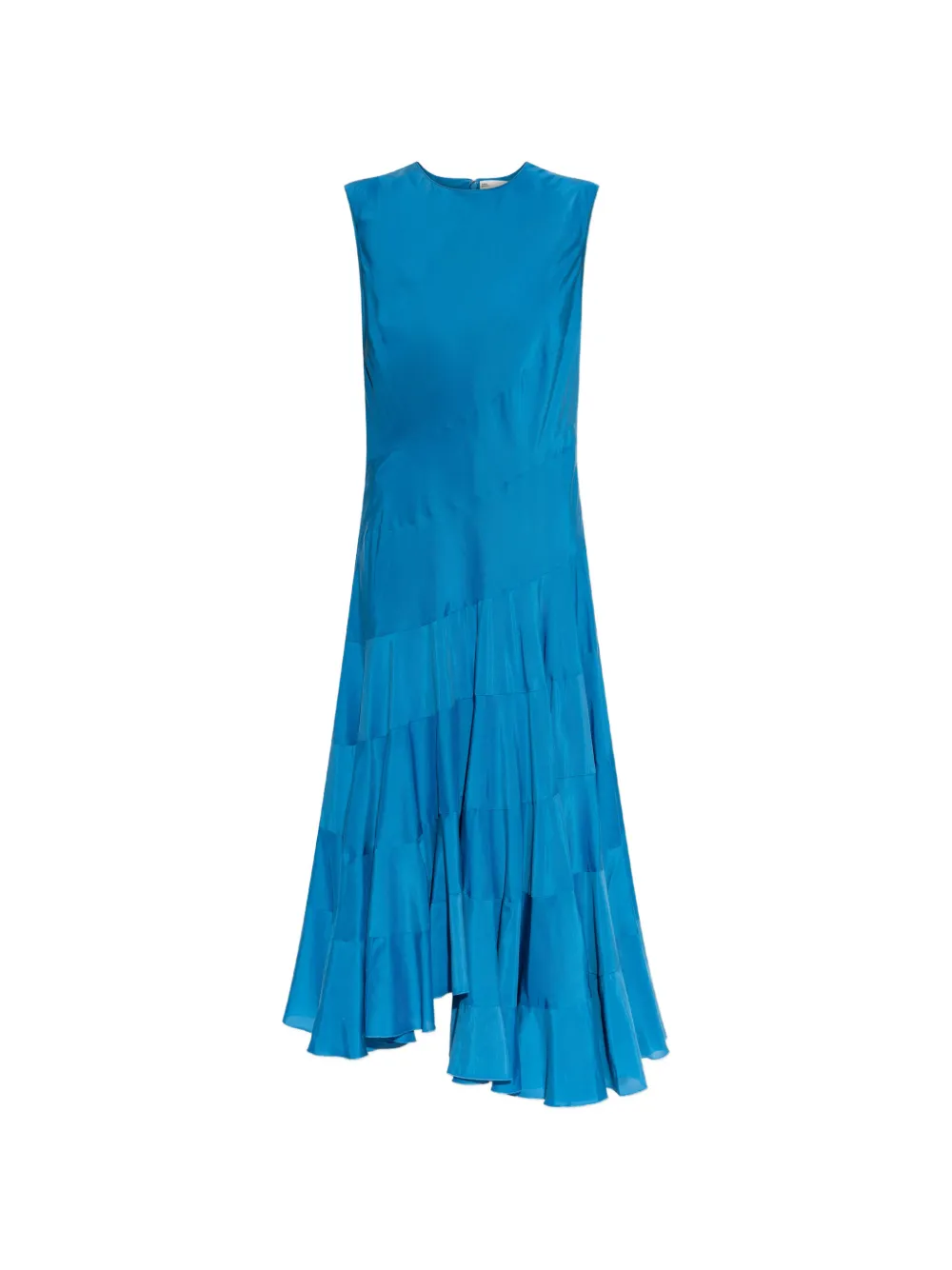 Tory Burch tiered asymmetric maxi dress - Blu
