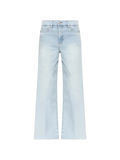 FRAME raw-cut flared jeans
