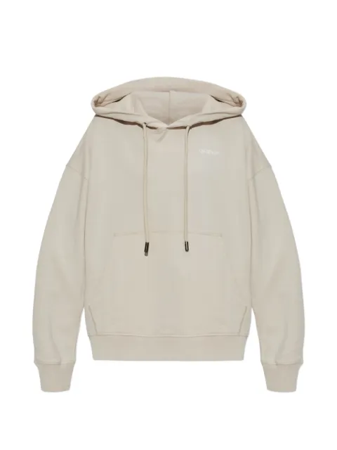 Off-White logo-print drawstring hoodie