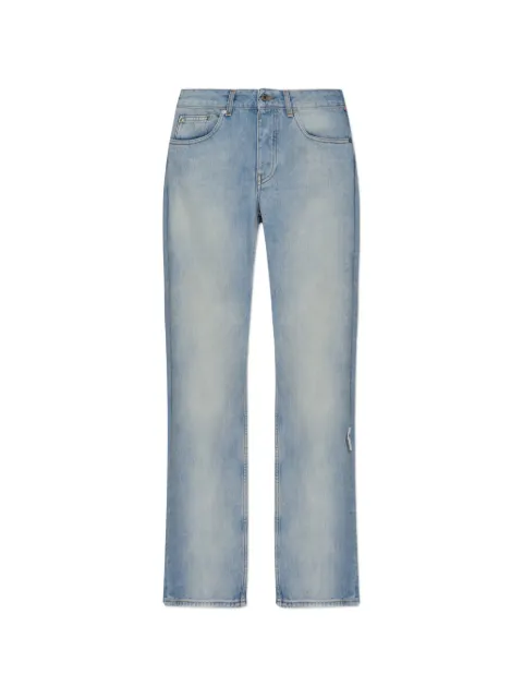 Off-White logo-tag straight-leg jeans