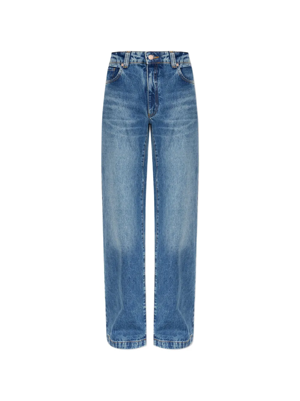 Emporio Armani J4J logo-patch wide-leg jeans - Blu