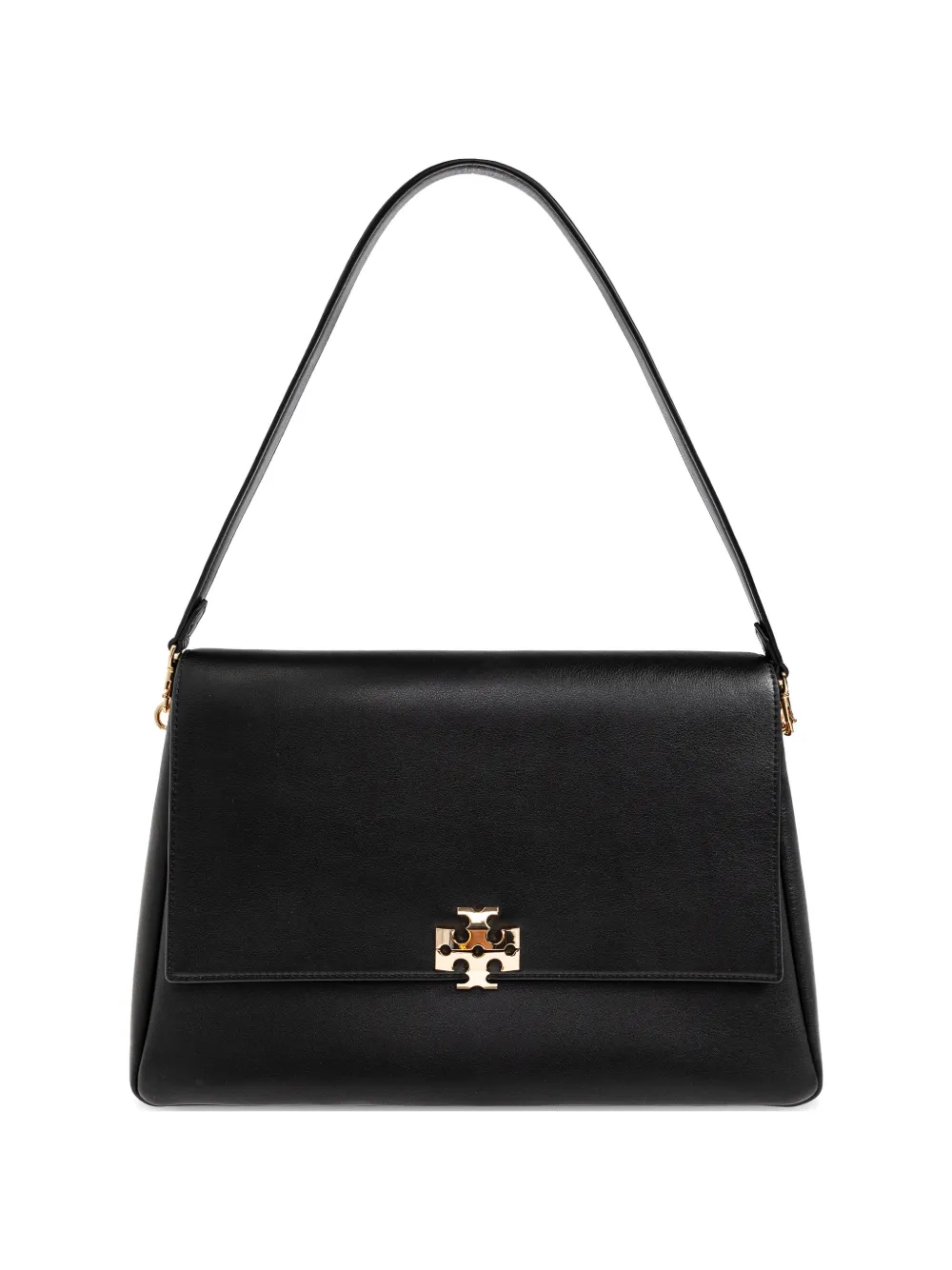 Tory Burch logo-plaque leather tote bag - Nero