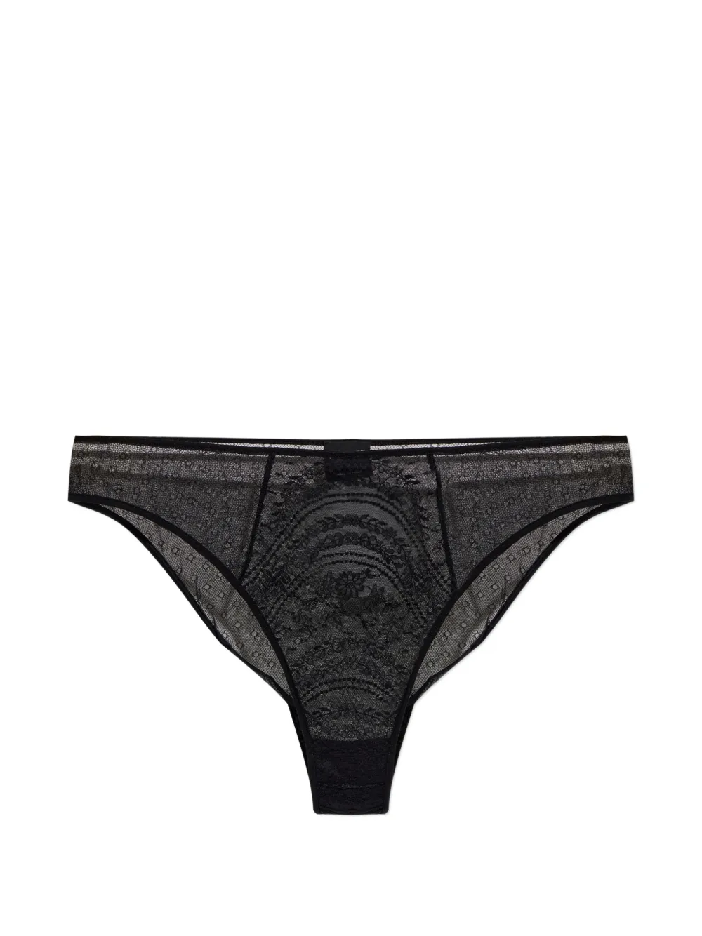 TOM FORD lace-panelled point d'esprit briefs - Nero