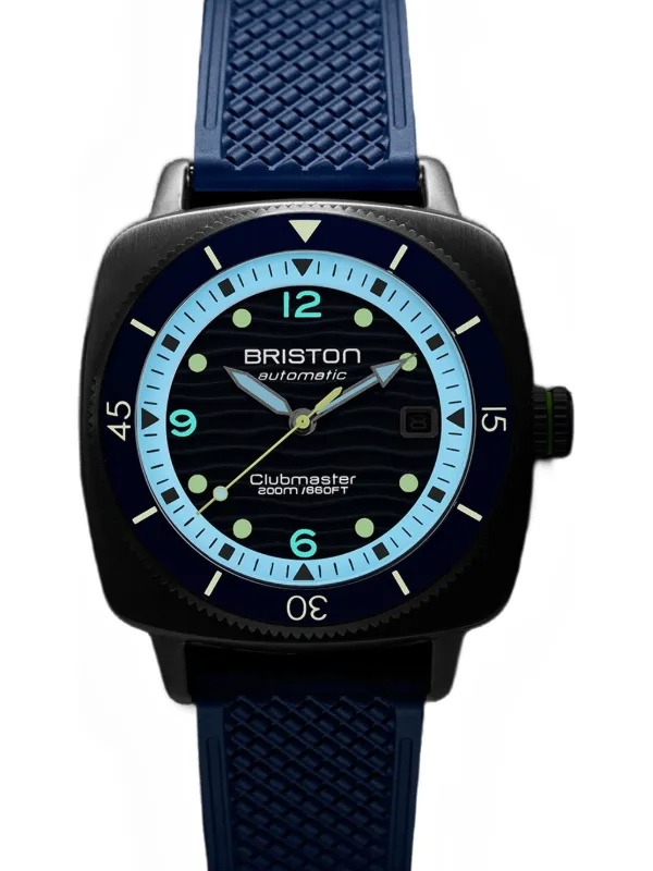 Briston Clubmaster Legend Diver 40mm Watch | Blue | FARFETCH