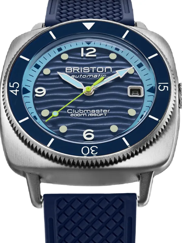 Briston Clubmaster Legend Diver 40mm Watch | Blue | FARFETCH