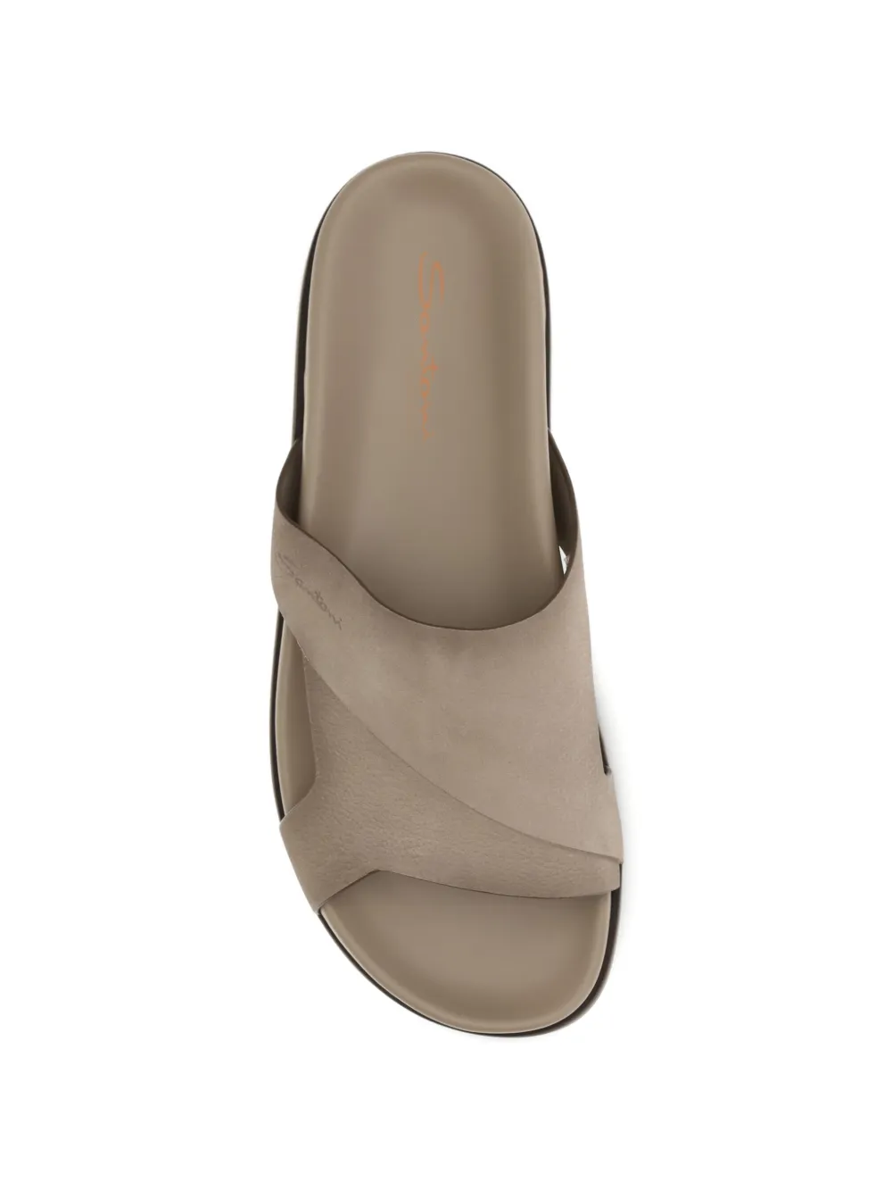 Santoni cross-strap sandals Beige
