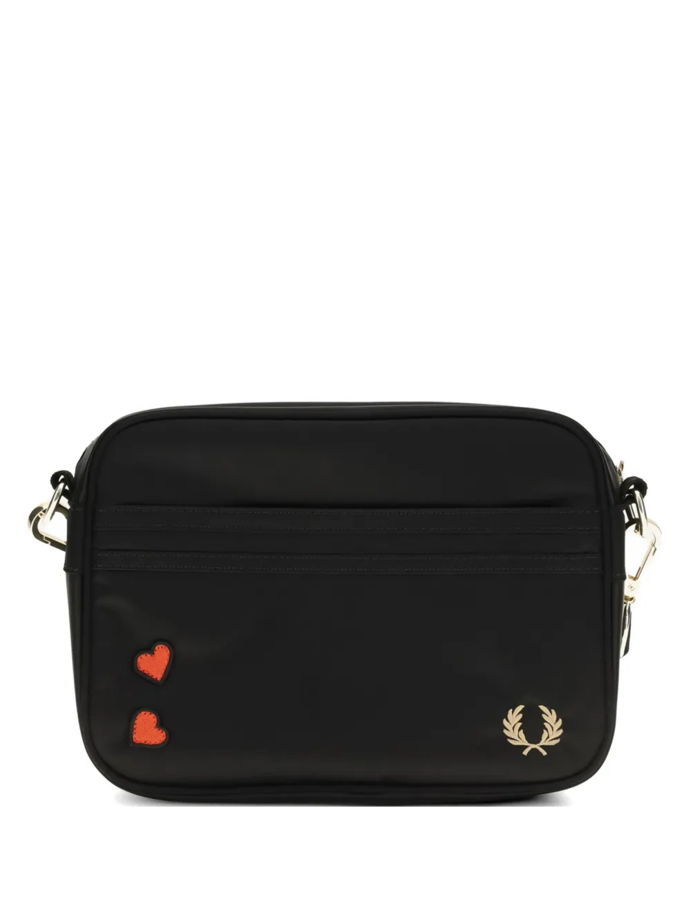 Fred Perry x Amy Winehouse Foundation mini Amy heart-patch shoulder bag - Nero