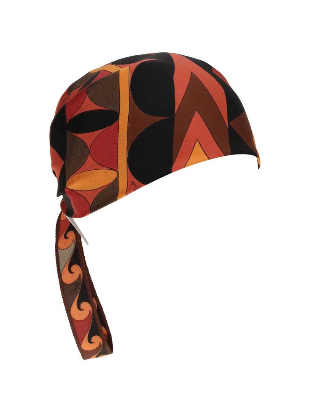 PUCCI geometric-print silk hairband - Arancione