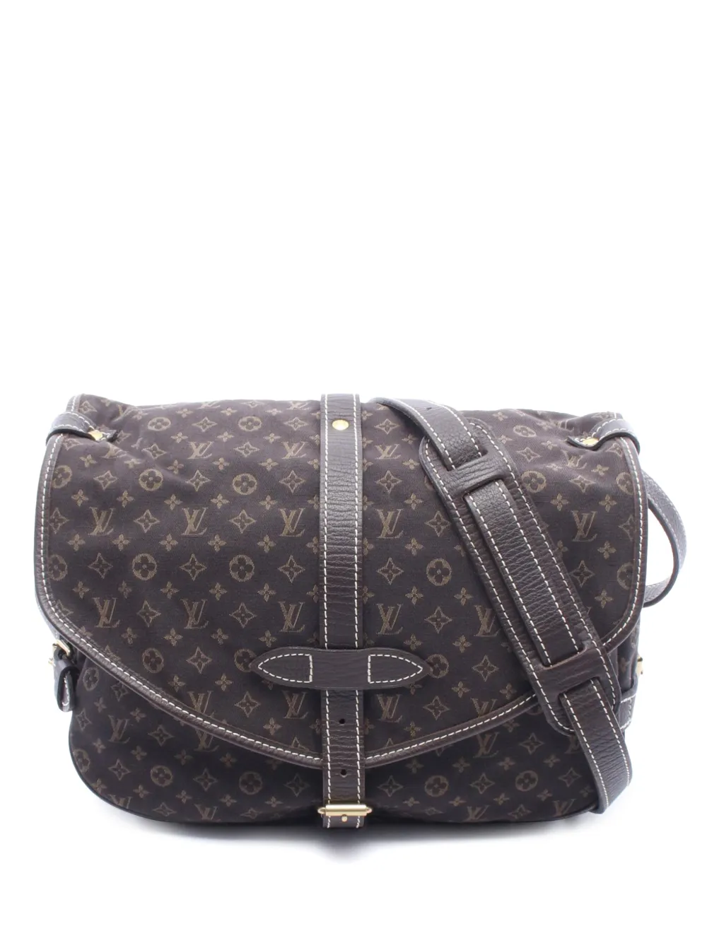 Louis Vuitton Pre-Owned 2007 Monogram Mini Lin Saumur 30 crossbody bag - Marrone