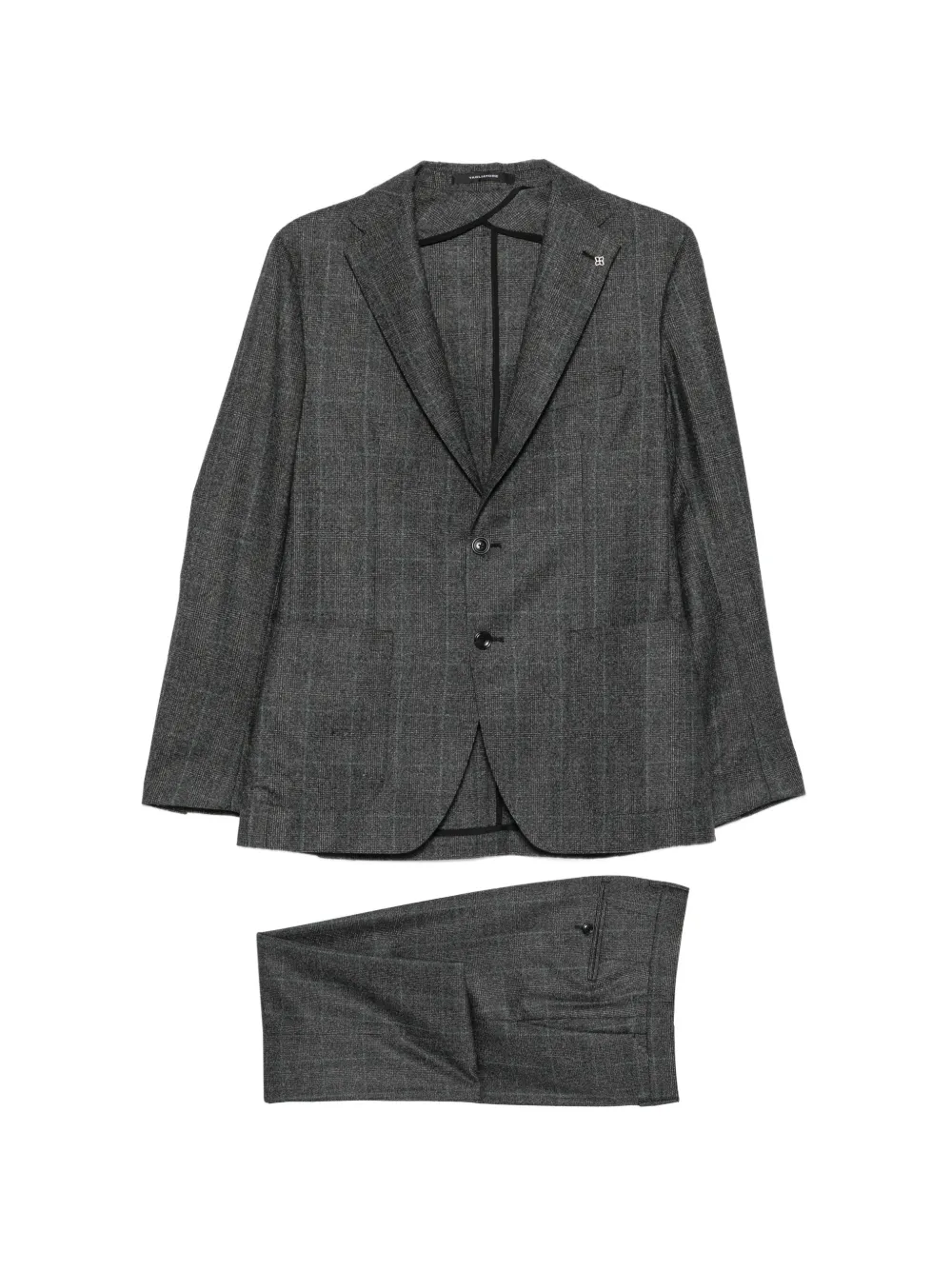 Tagliatore check-pattern single-breasted suit - Grigio