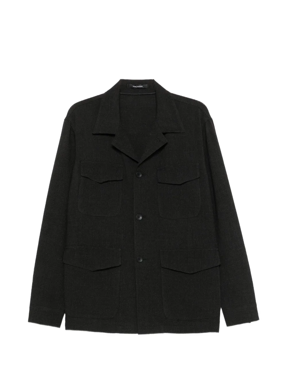 Tagliatore Brook four-pocket button-up jacket - Nero