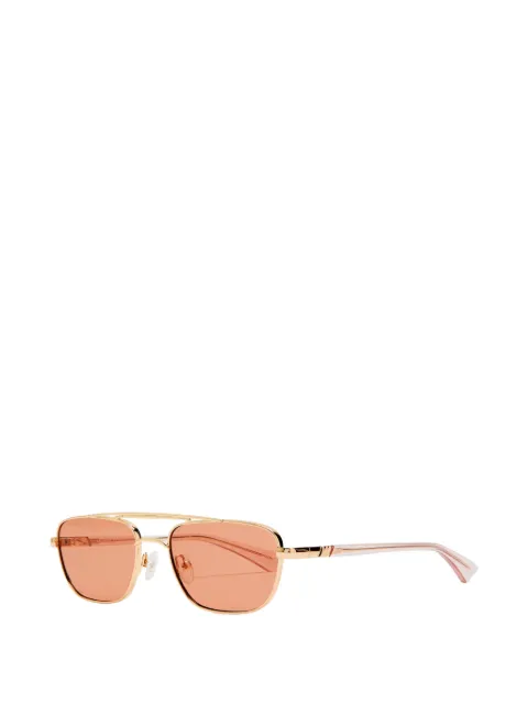 Le Specs double-bridge pilot sunglasses