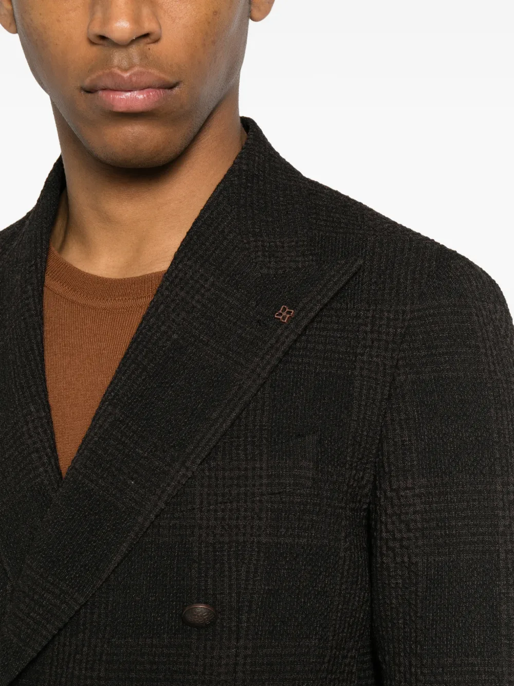 Tagliatore Blazer met dubbele rij knopen Bruin