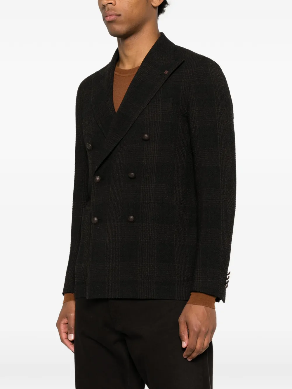 Tagliatore Blazer met dubbele rij knopen Bruin