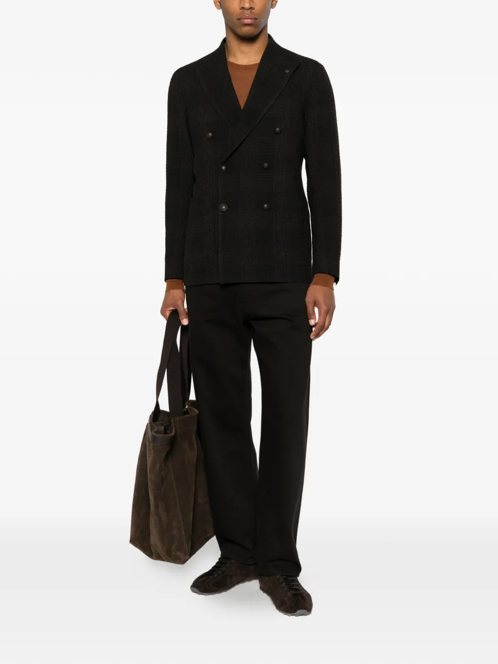 Tagliatore Blazer met dubbele rij knopen Bruin
