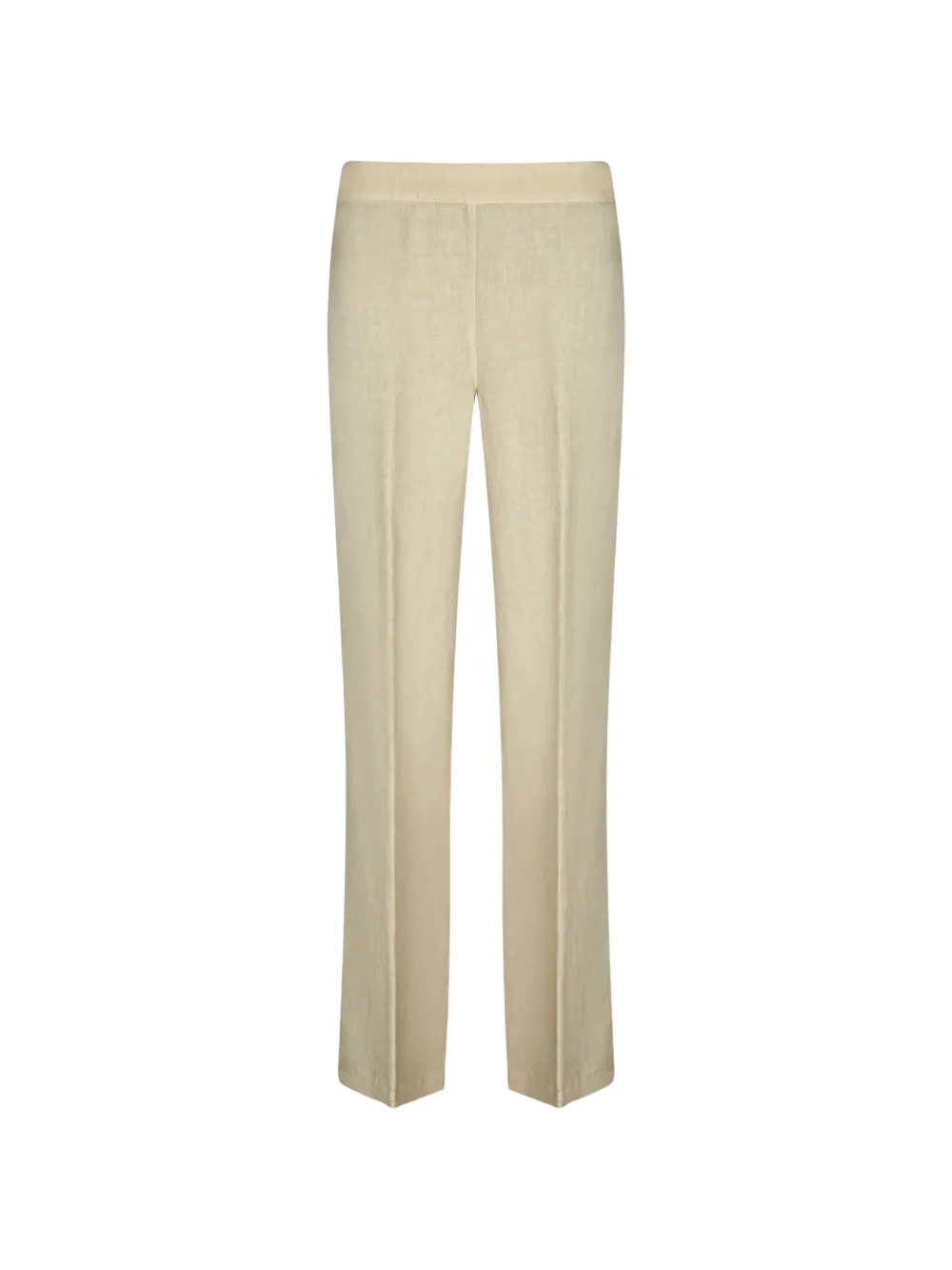 120% Lino pressed-crease trousers - Toni neutri