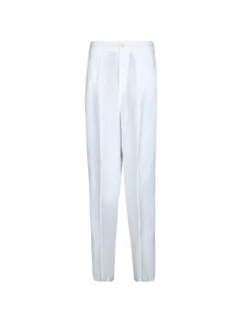 120% Lino pantalones de vestir bordados con lentejuelas