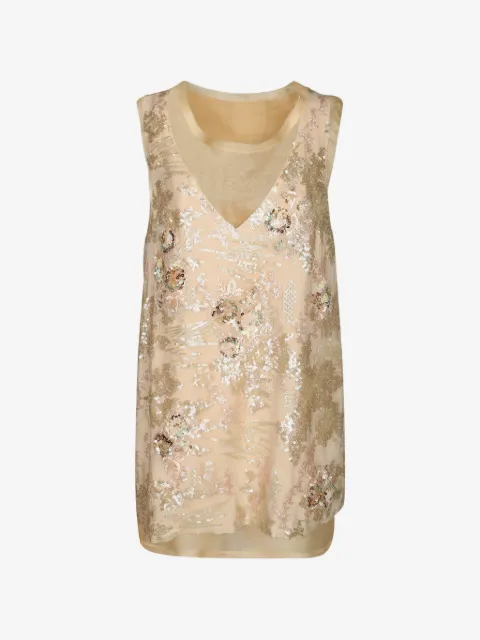 Hui Hui floral-embroidered mini dress