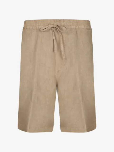 120% Lino short à lien de resserrage