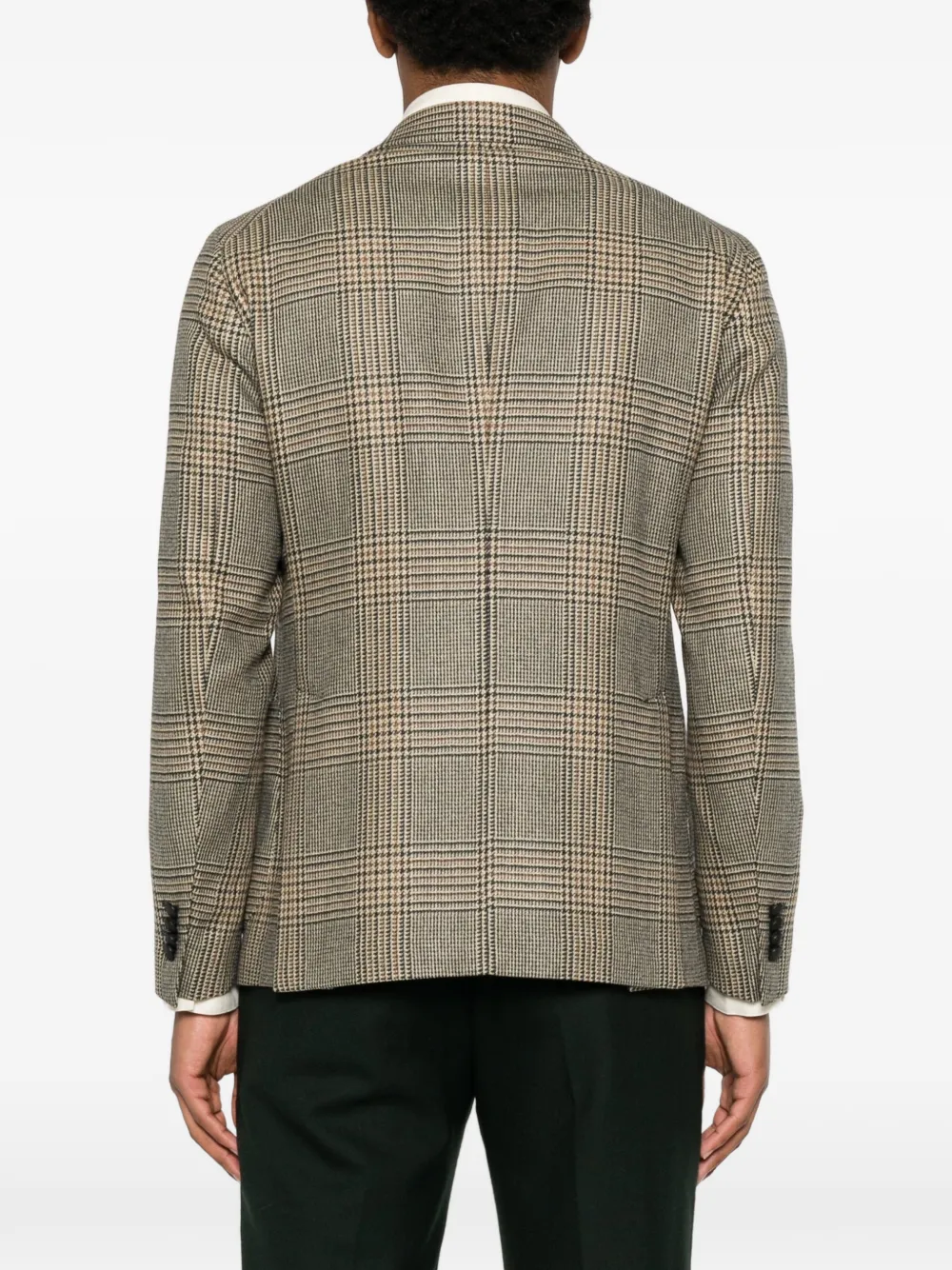 Tagliatore Prince of Wales geruite blazer Beige
