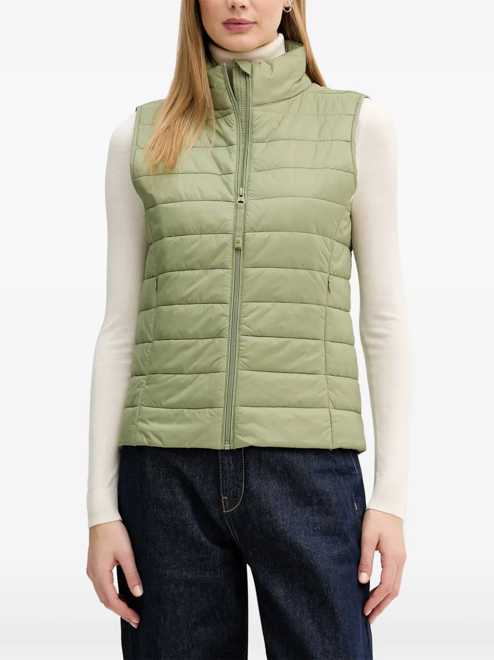 Benetton quilted gilet - Grün