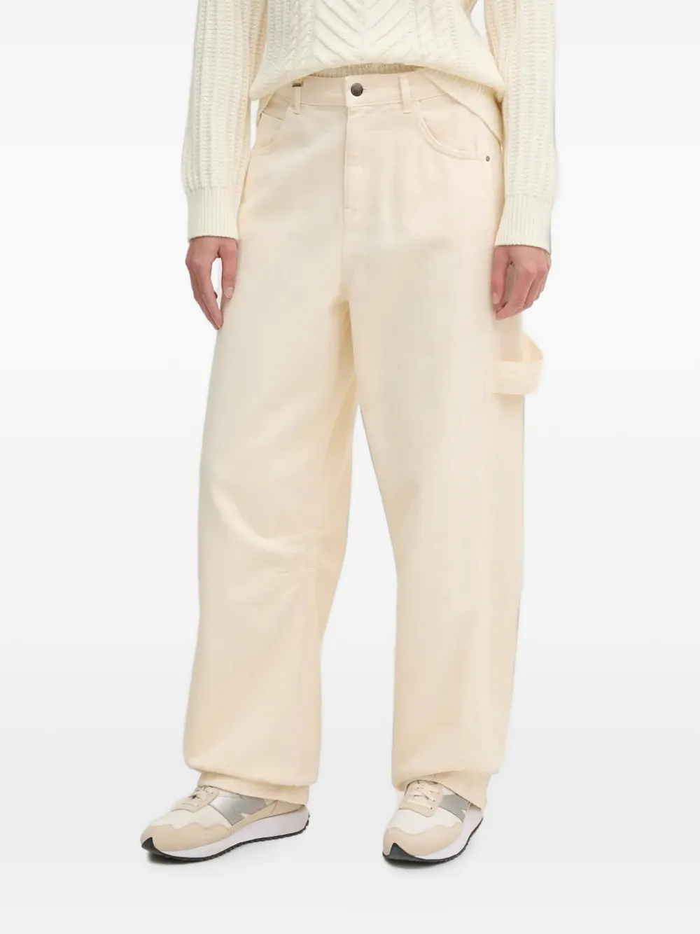 Benetton hammer-loop wide-leg jeans - Toni neutri