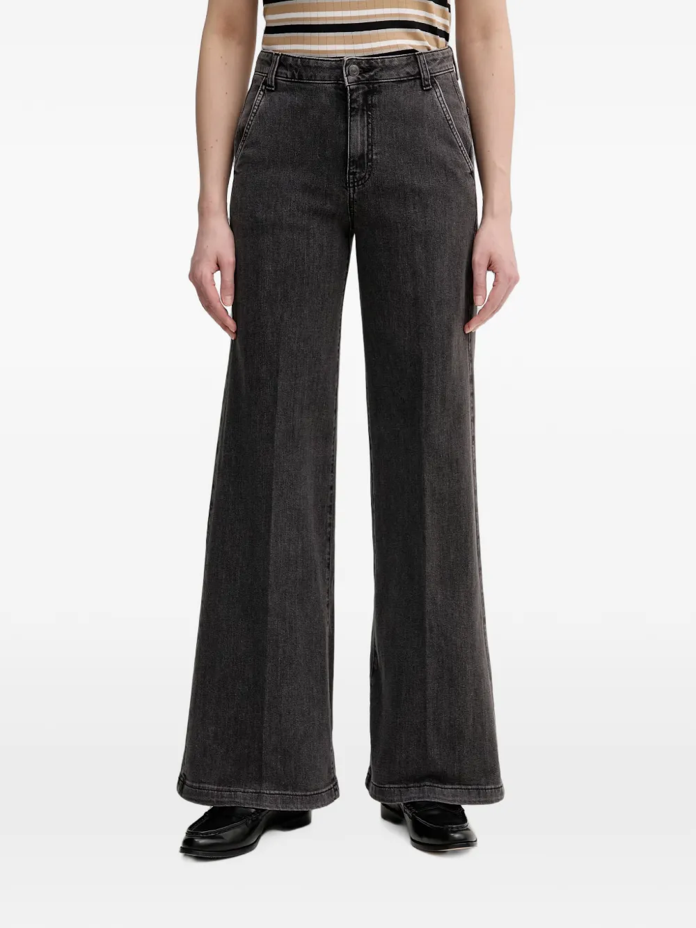 Benetton high-waisted wide-leg jeans