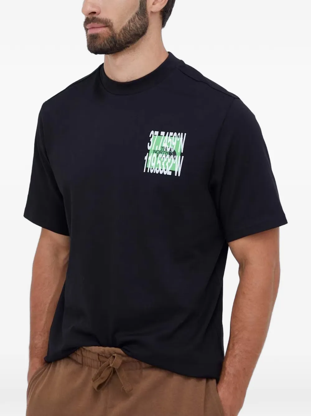 The North Face T-shirt in cotone con stampa grafica - Nero