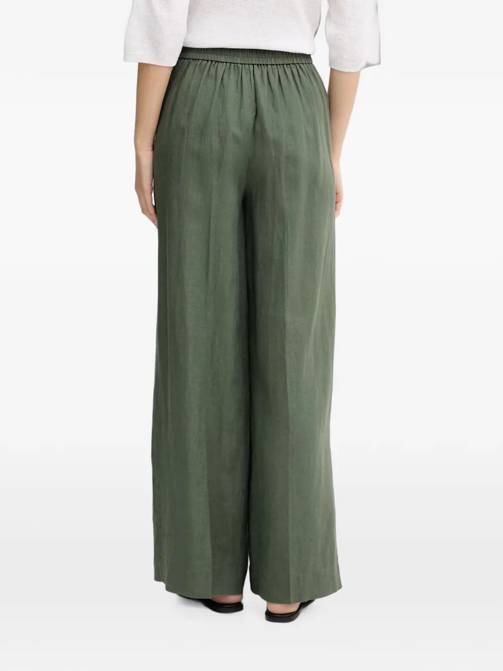 Benetton Geplooide broek Groen