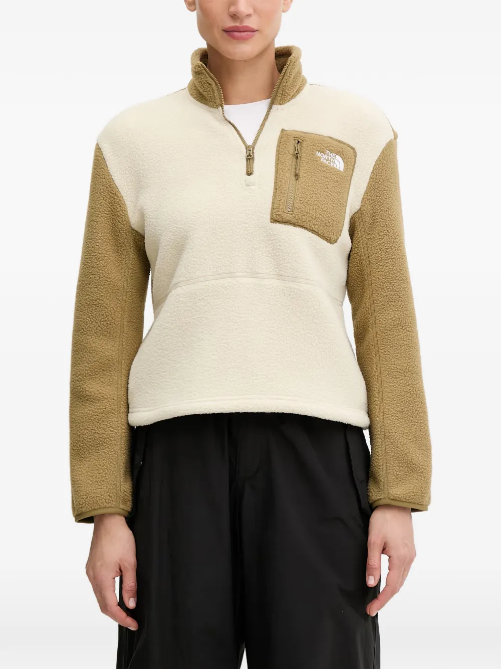 The North Face fleece-texture quarter-zip sweatshirt