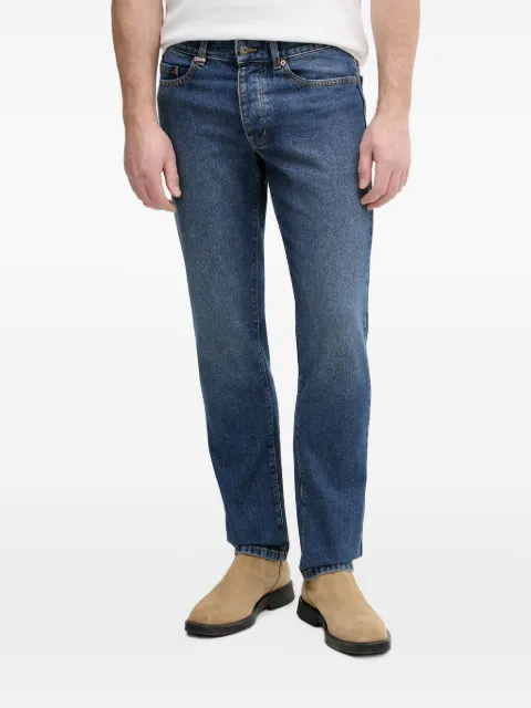 Benetton logo-patch straight-leg jeans