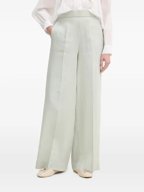 Benetton pressed-crease wide-leg trousers