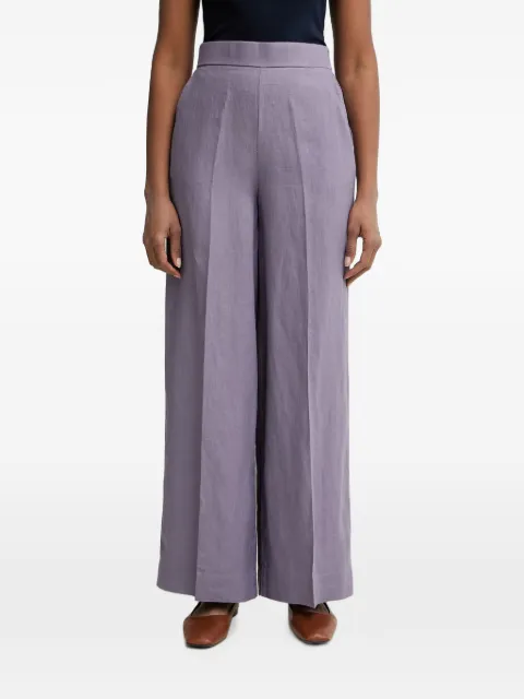 Benetton pantalones anchos de lino