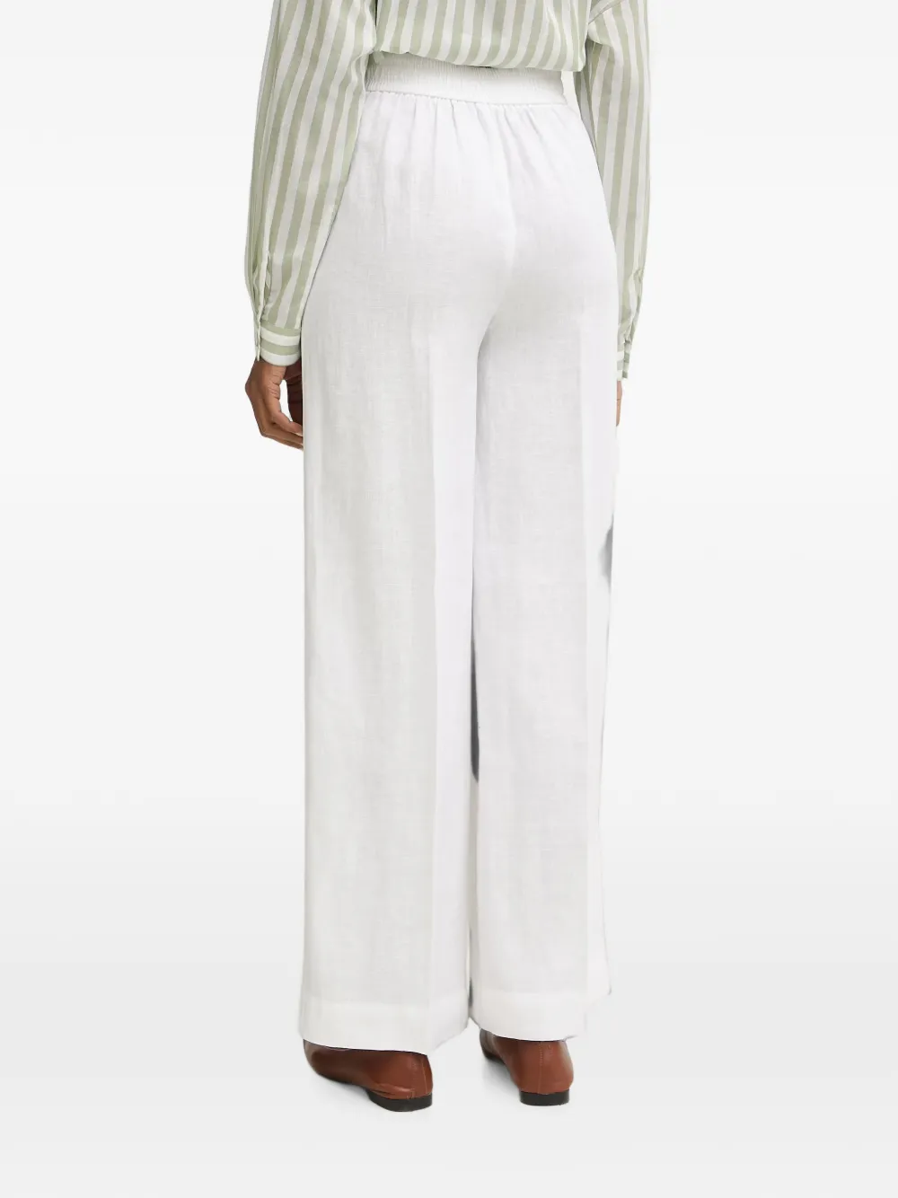 Benetton Geplooide broek Wit