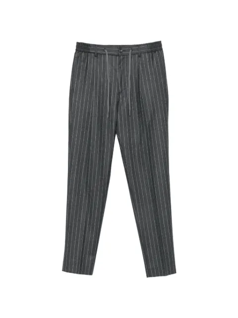 Tagliatore pinstripe-pattern drawstring-waist trousers