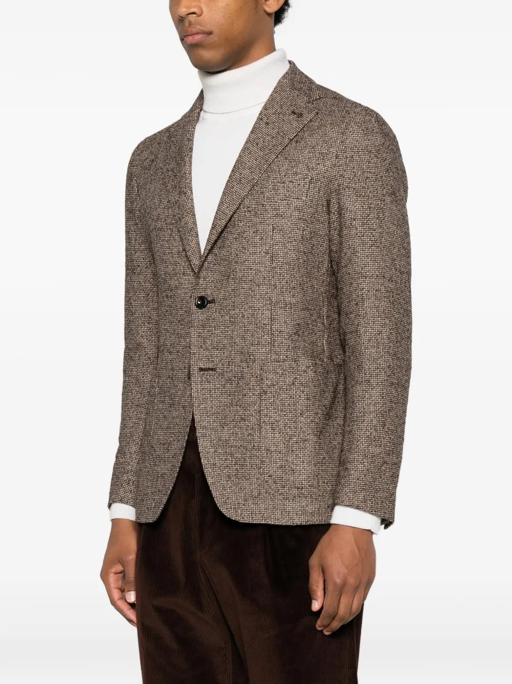 Tagliatore Blazer met enkele rij knopen Bruin