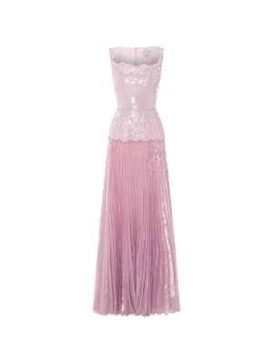 muslim evening dresses uk Lilac Organza Muslim Evening Dress, Long Dress with top to bottom work