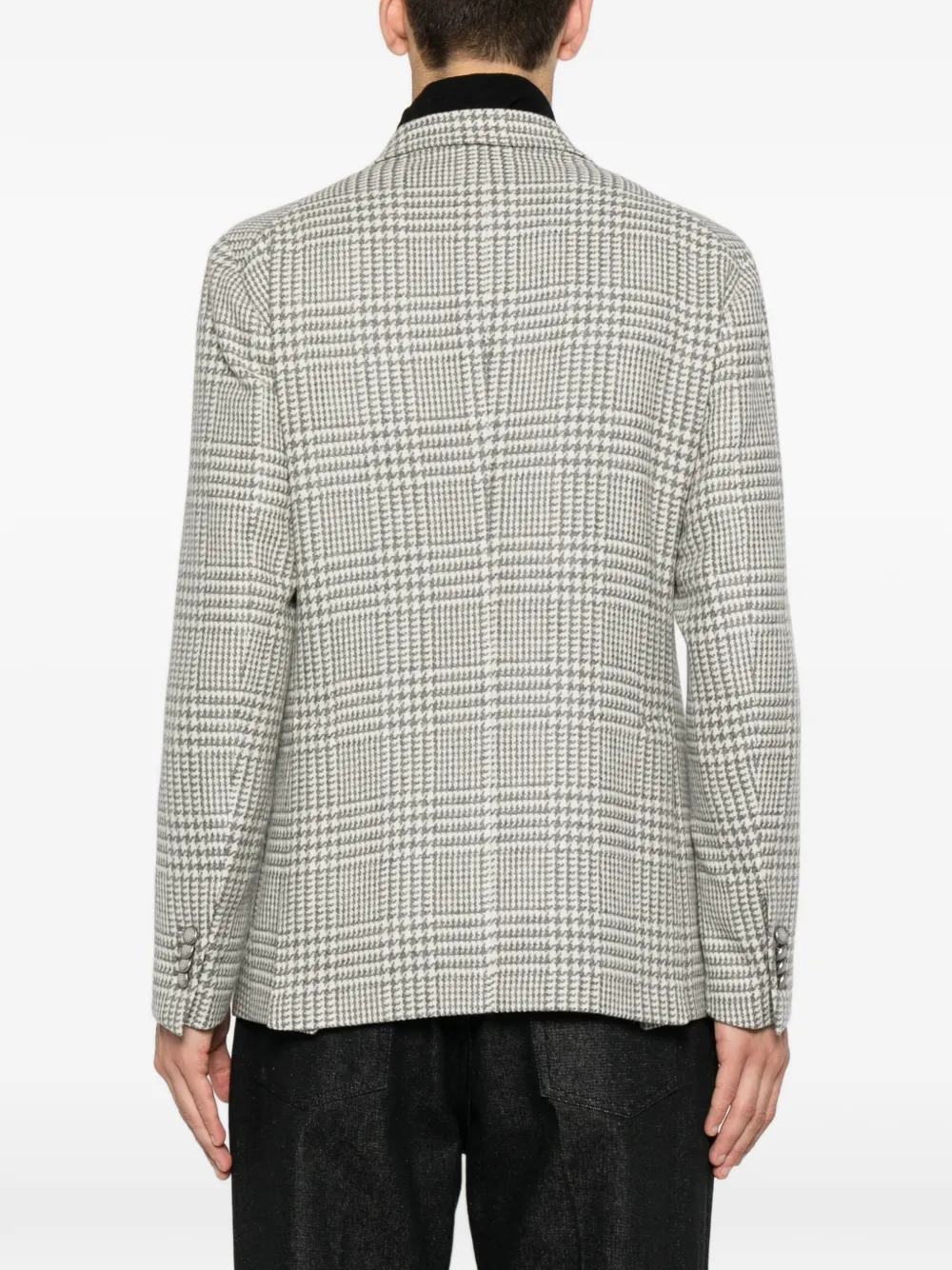 Tagliatore Geruite blazer met dubbele rij knopen Wit