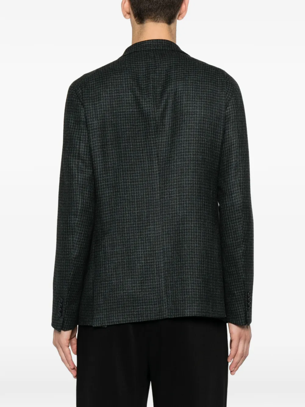 Tagliatore Blazer met pied-de-poule print Groen
