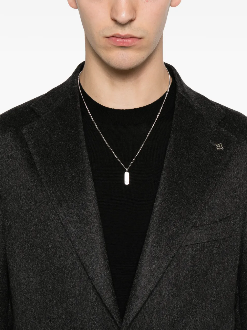 Tagliatore Blazer met enkele rij knopen Grijs
